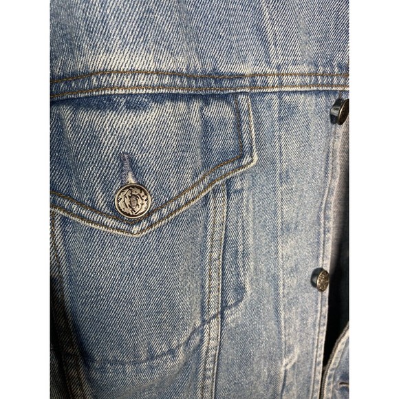 Rare Vintage Space Needle Mens XL Polar Bear Graphics Denim Jacket New With Tags - Picture 7 of 12